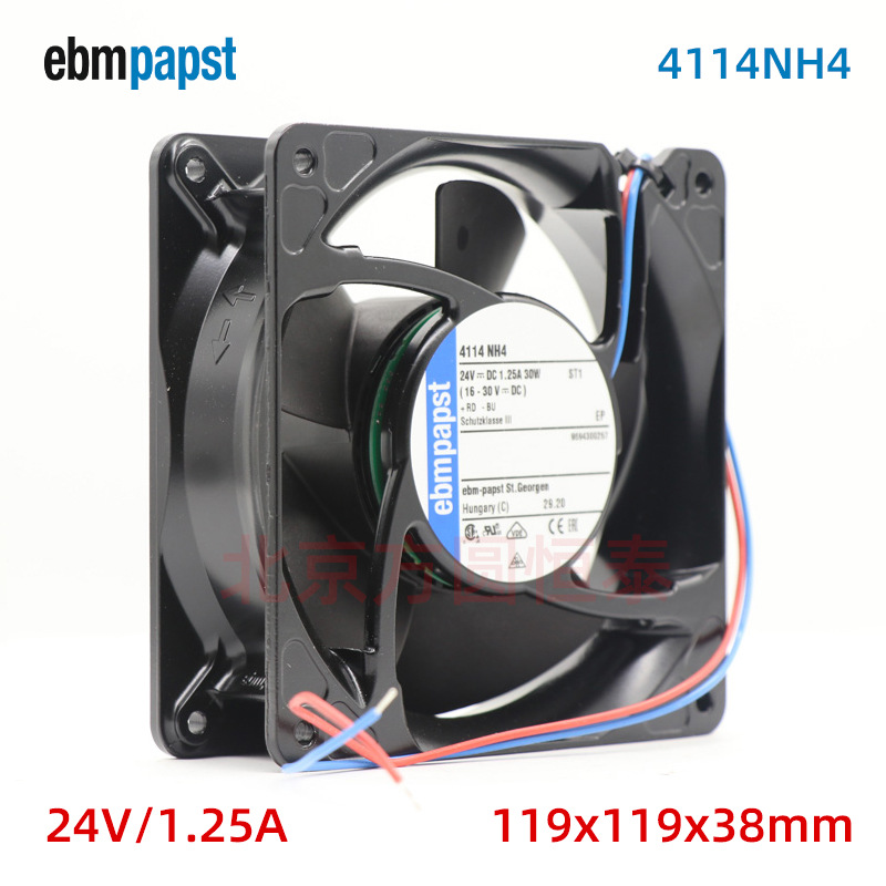 4114NH4型 德国ebmpapst原装 24V直流风机 变频器散热风扇