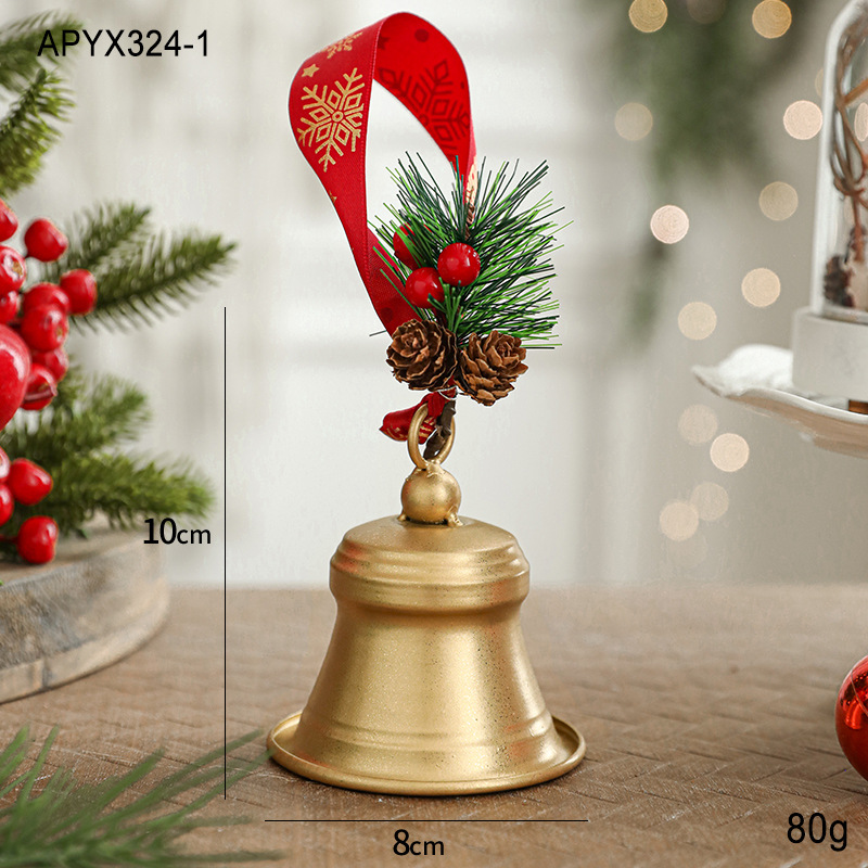 Nuevas campanas de Navidad, campanas de metal, adornos de Navidad, adornos de decoración, accesorios, pedidos, colgantes de campanas