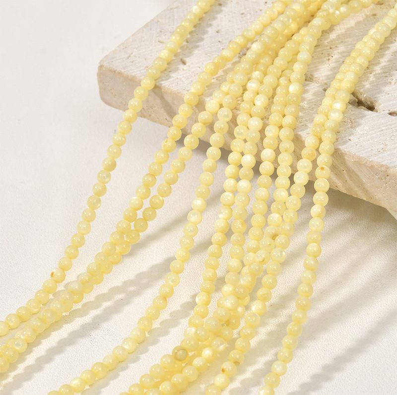14g Weight Beads Jewelry Making Type DIY Jewelry Accessories Classification 1 Piece Quantity Shell Material Round Pattern Polishing New Product Design Vacation, Simple Style Style 1 Piece Shell Round DIY Jewelry Accessories Beads 10