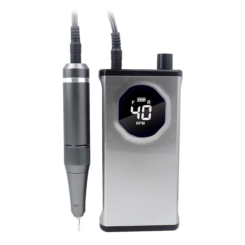 Nuevo M40 recargable amolador de uñas 40000 rpm amolador de uñas eléctrico portátil máquina de eliminación de uñas profesional