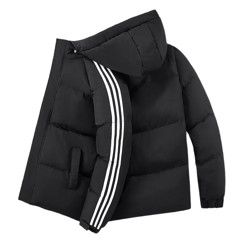 Abrigo de algodón acolchado de otoño e invierno para hombre Abrigo acolchado de algodón casual Abrigo acolchado de algodón Abrigo de pan Abrigo engrosado con capucha Fábrica al por mayor