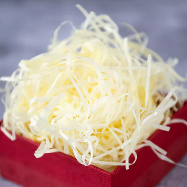 Caja de regalo de frutas accesorios de caja de embalaje de papel de perla de Sydney con la hierba de Raffi