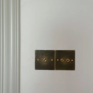 J8 Old House Old House Retro Brass Switch Socket 86 Type Switch Hotel B&B Concealed Panel Dial G3