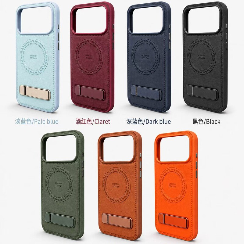 Cross-border applicable iPhone 18 Pro Max crystal shield leather magnetic phone case 17 Apple 16 anti-drop stand 15 sets Cross-border applicable iPhone 18 Pro Max crystal shield leather magnetic phone case 17 Apple 16 anti-drop stand 15 sets