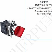 XB4按钮开关指示灯XB4-2161/2361/3165/4365双键平面带灯选择开关