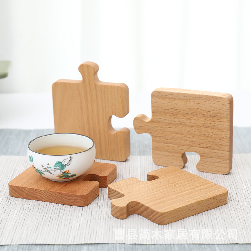 Alfombrillas de Madera Maciza Estilo Japonés al por Mayor, Alfombrillas Aislantes para Ollas, Posavasos, Manteles Individuales, Alfombrillas para Cazuelas, Resistentes a Altas Temperaturas para Cocina