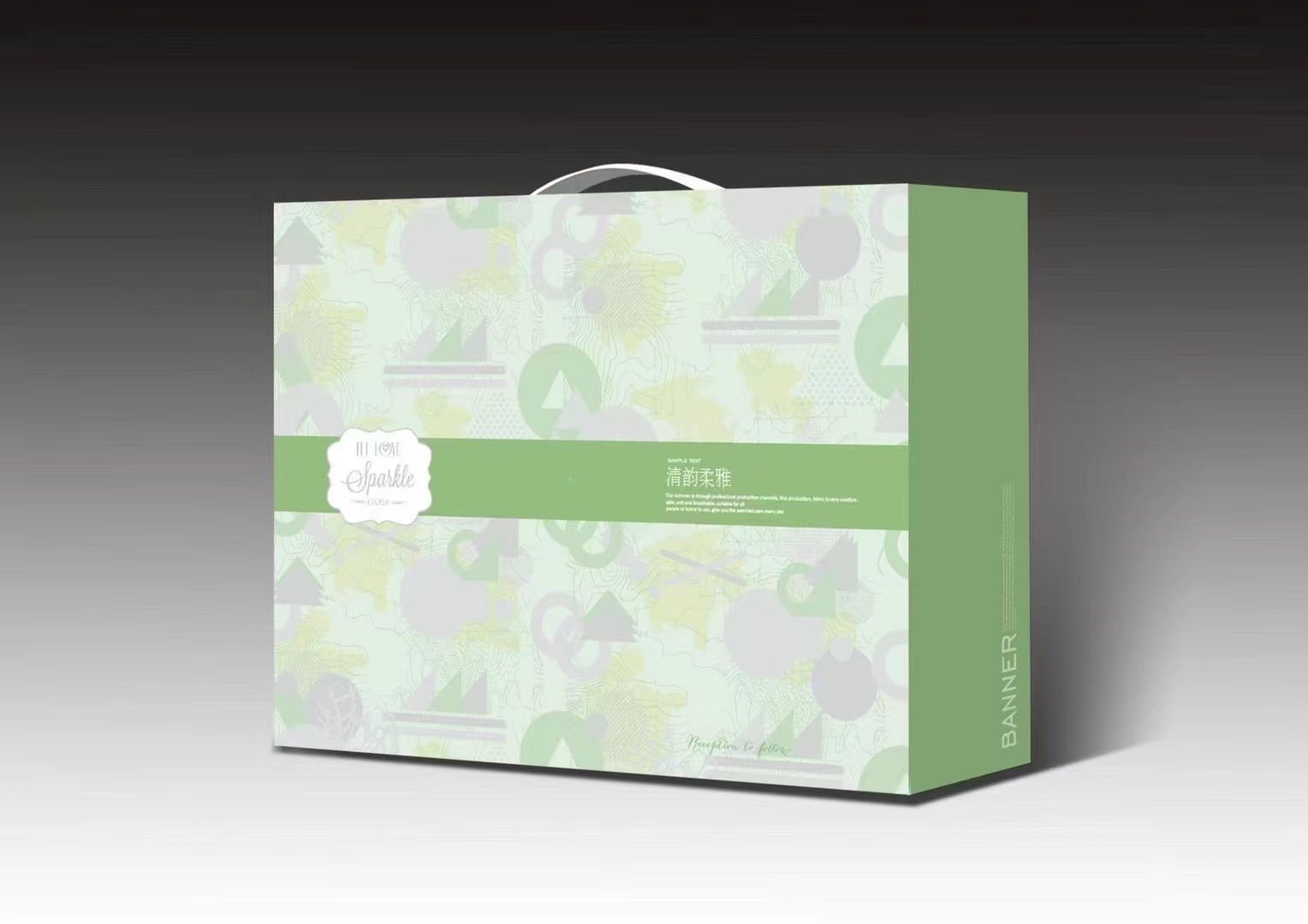 Hecha a medida verano fresco está acondicionado por la actividad abierta caja de regalo de seda verano embalaje caja de cartón en stock puede agregar logotipo