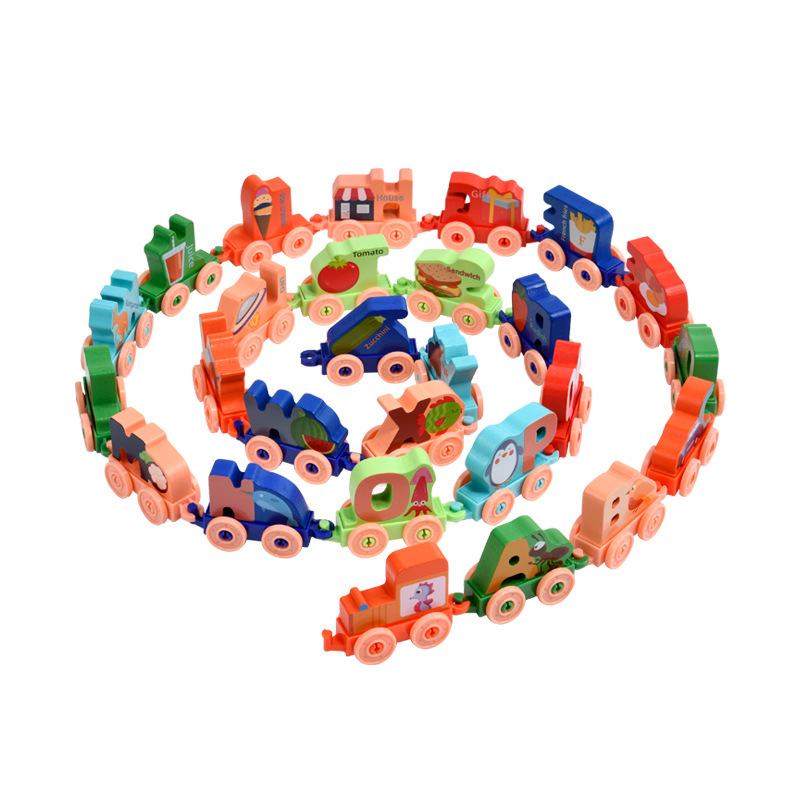 Cartas de animales magnéticos, juguetes de tren, rompecabezas para niños, bloques de construcción magnéticos, bebés, niños y niñas, de 1 a 3 a 6 años