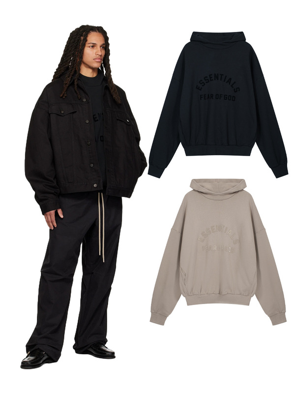 High Street FEAR OF GOD ESSENTIALS New Collection Men's Loose All-Match Casual Hooded Sweater Hoodie High Street FEAR OF GOD ESSENTIALS New Collection Men's Loose All-Match Casual Hooded Sweater Hoodie