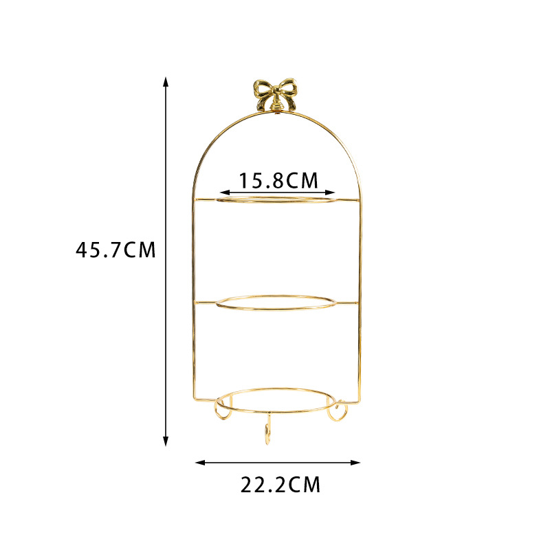 De estilo europeo chino y occidental comida cerámica postre merienda plato merienda té de la tarde japonés multiusos pastel de tres capas plato de fruta estante