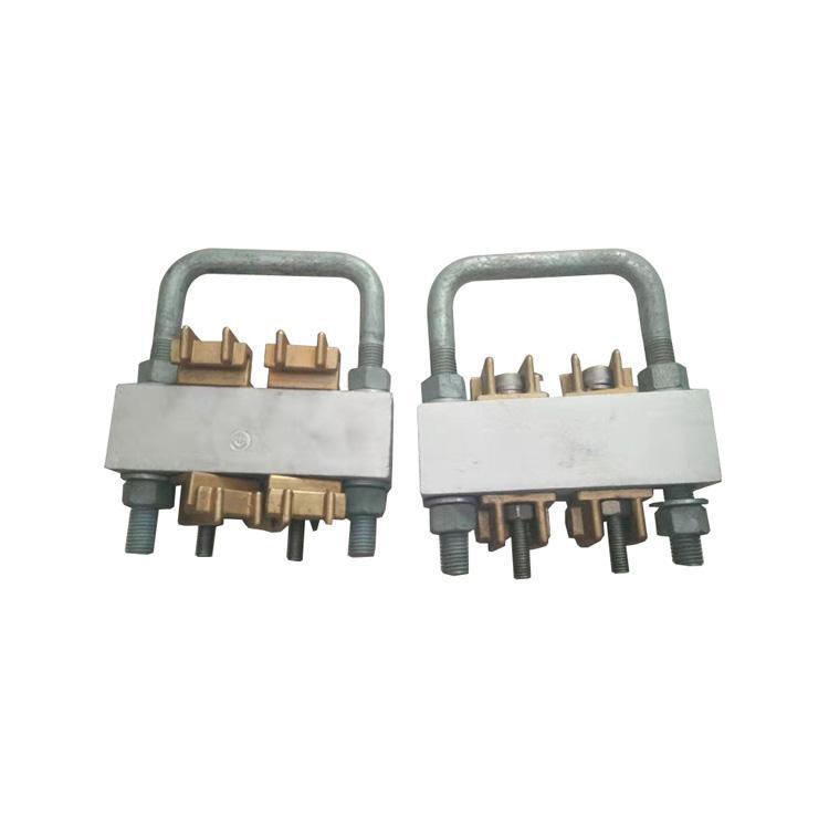 铁路电气化RCB-F85汇流排接地线夹刚性悬挂汇流排连接紧固装置