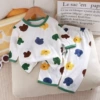 7 -point sleeve green bear head