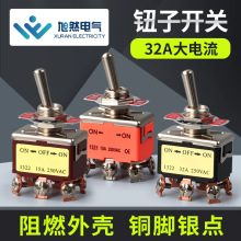 厂家供应小型钮子开关2脚2档汽车电源开关E-TEN1021摇臂拨动开关