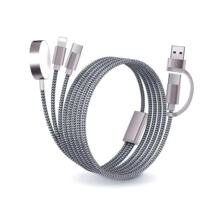 便携二拖三多接口USB+TypeC手表充电器适用苹果iwatch磁吸充电线