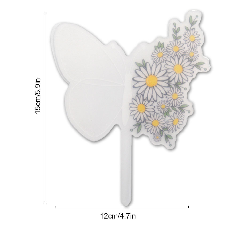 260g Weight Simple Acrylic Flower Plant Potted Garden Marker Butterfly Field Cutting
