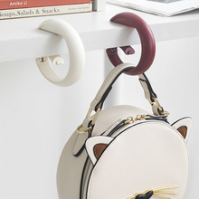 1528 无痕免打孔桌边挂钩创意挂包钩卧室宿舍多功能挂书包钩