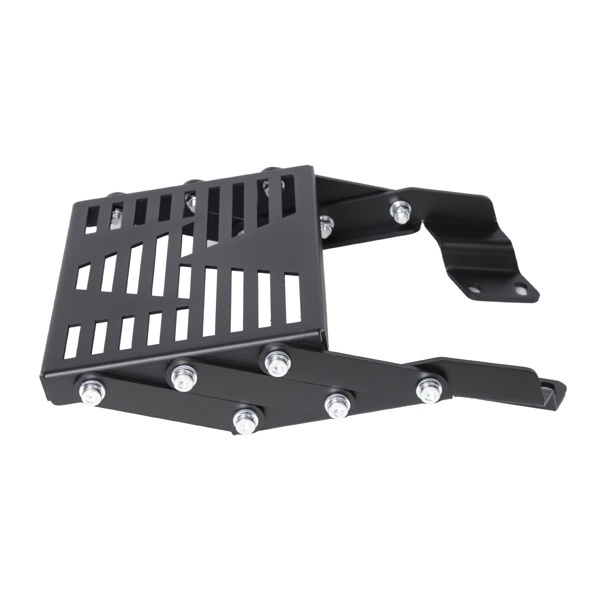 Aplicable a la motocicleta Y15, M-modelo deslizante portador de cola portador retráctil portador de cola plegable negro