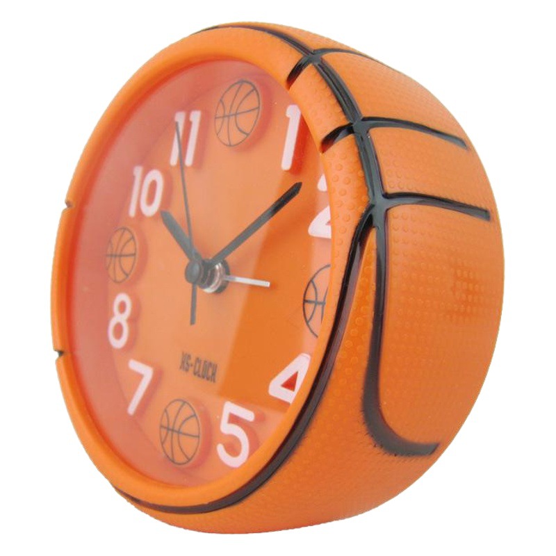 Fábrica al por mayor creativo baloncesto fútbol forma despertador 3D estéreo digital niños estudiante regalo pequeño reloj despertador