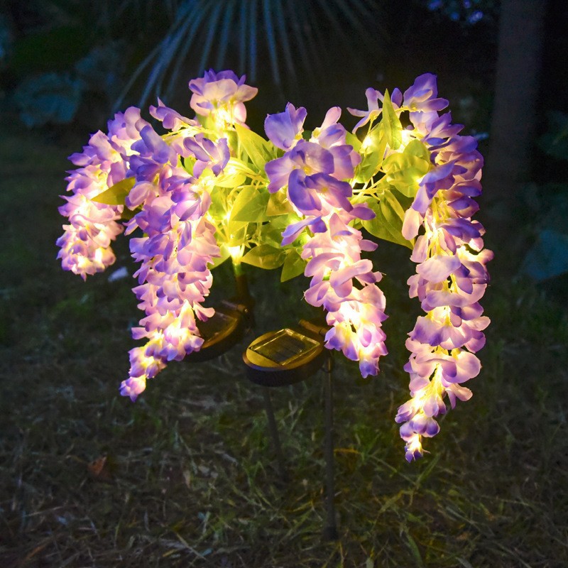 Светильник садовый солнечный LED в виде глицинии Wisteria