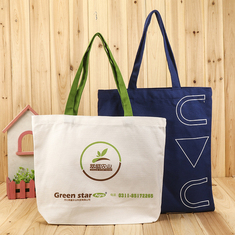 厂家直供帆布袋可印logo 购物袋环保袋 学生手提卡通元素棉布袋