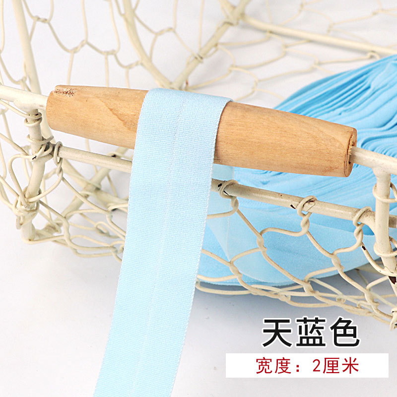Tira de borde elástico de algodón accesorios de tela tira de borde de ropa de bebé cinta ropa interior banda elástica correa de tela plegable