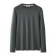 280G mercerized modal long sleeve T-shirt men's bottoming shirt 2024 autumn and winter new inner warm coat men