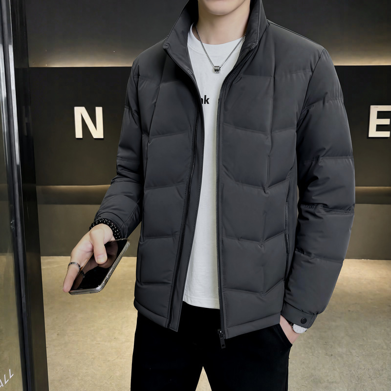 2026 new style down jacket, solid color, men's outerwear, trendy, stylish, casual, fashionable, stand-up collar, high-end men's top 2026 new style down jacket, solid color, men's outerwear, trendy, stylish, casual, fashionable, stand-up collar, high-end men's top
