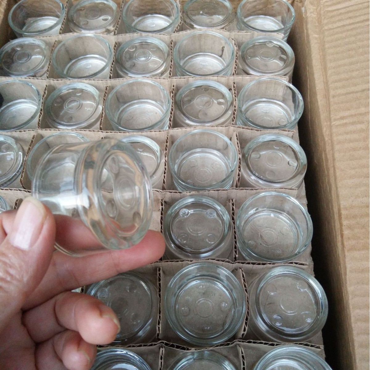 Glass candle