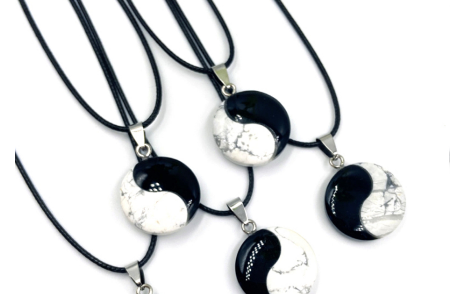 Ethnic Style Gossip Crystal Howlite Polishing Pendant Necklace 1 Piece