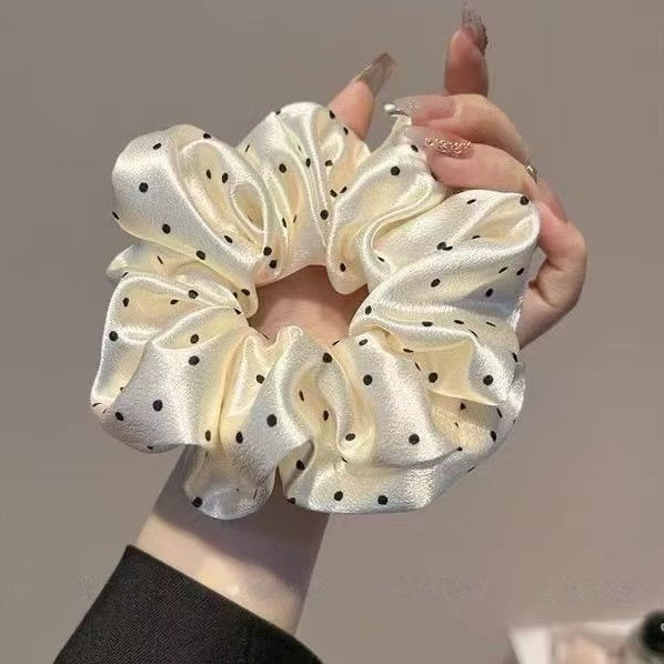 少女心樱桃大肠发圈韩系蕾丝头绳高级感温柔丸子头皮筋发绳女特|undefined