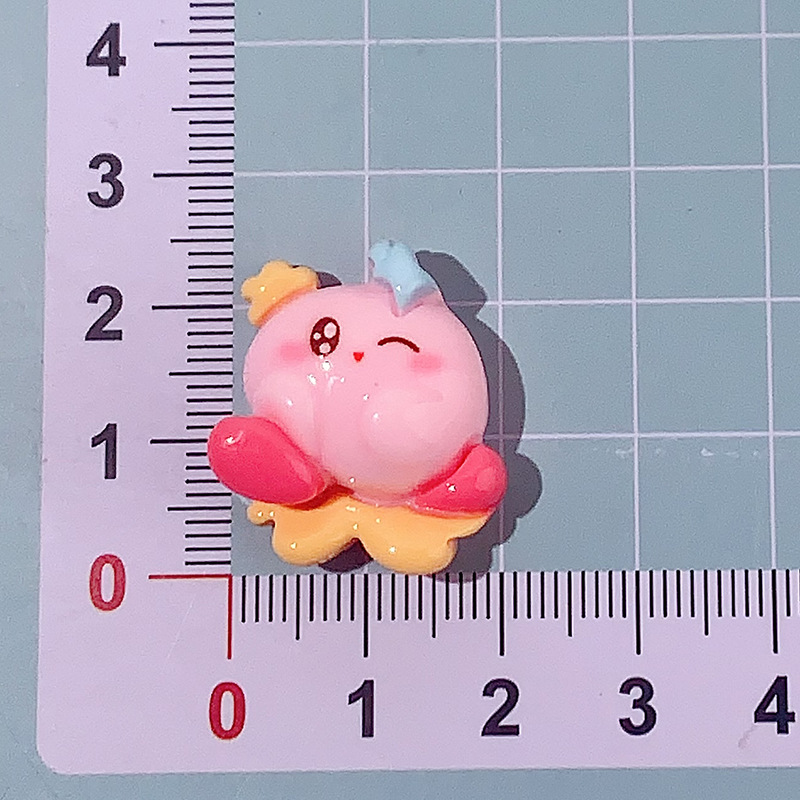 Nuevos dibujos animados arco acessorios de resina kabi diy pegamento crema caja de teléfono móvil adornamiento de cabello agujero zapatos pequeños materiales colgantes