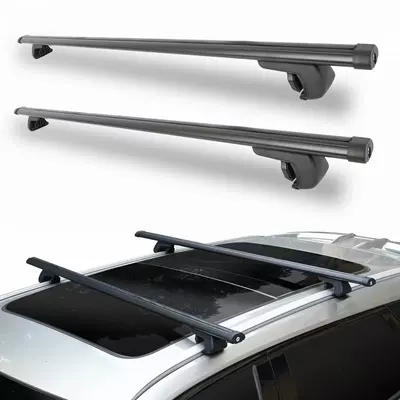 Universal Aluminum Alloy Roof Rack Crossbar for Suv Off-Road Vehicles, with Lock, No Drilling Required, Heavy-Duty