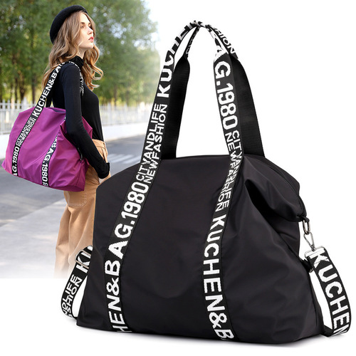 Stylish  Winter New Women's Bag, European and American Lightweight Nylon Single Shoulder Large Capacity Crossbody and Hand Carry Travel Bag
