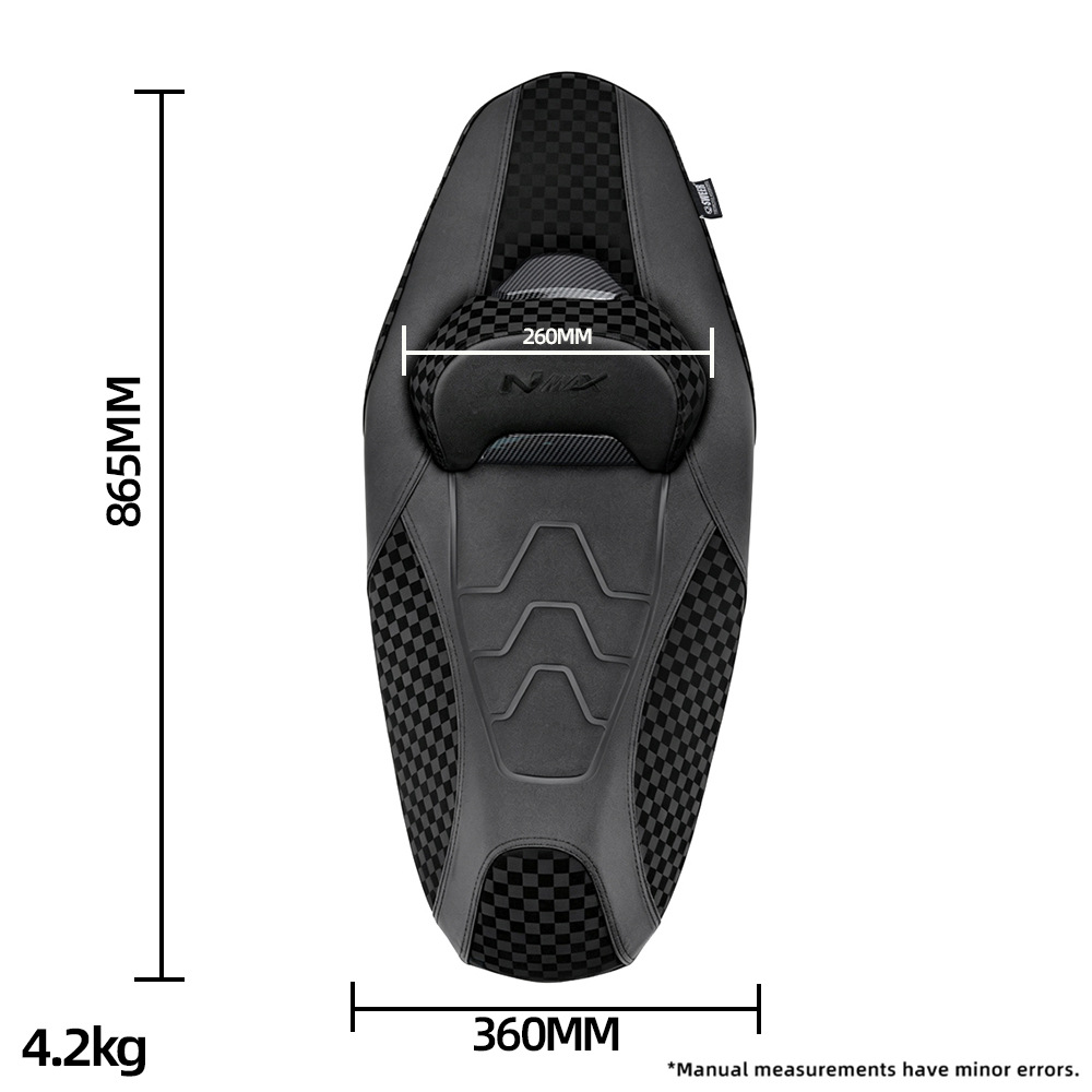Suitable for 20-24 Yamaha NMAX155 V2 motorcycle modification, comfortable seat cushion with lumbar support seat assembly