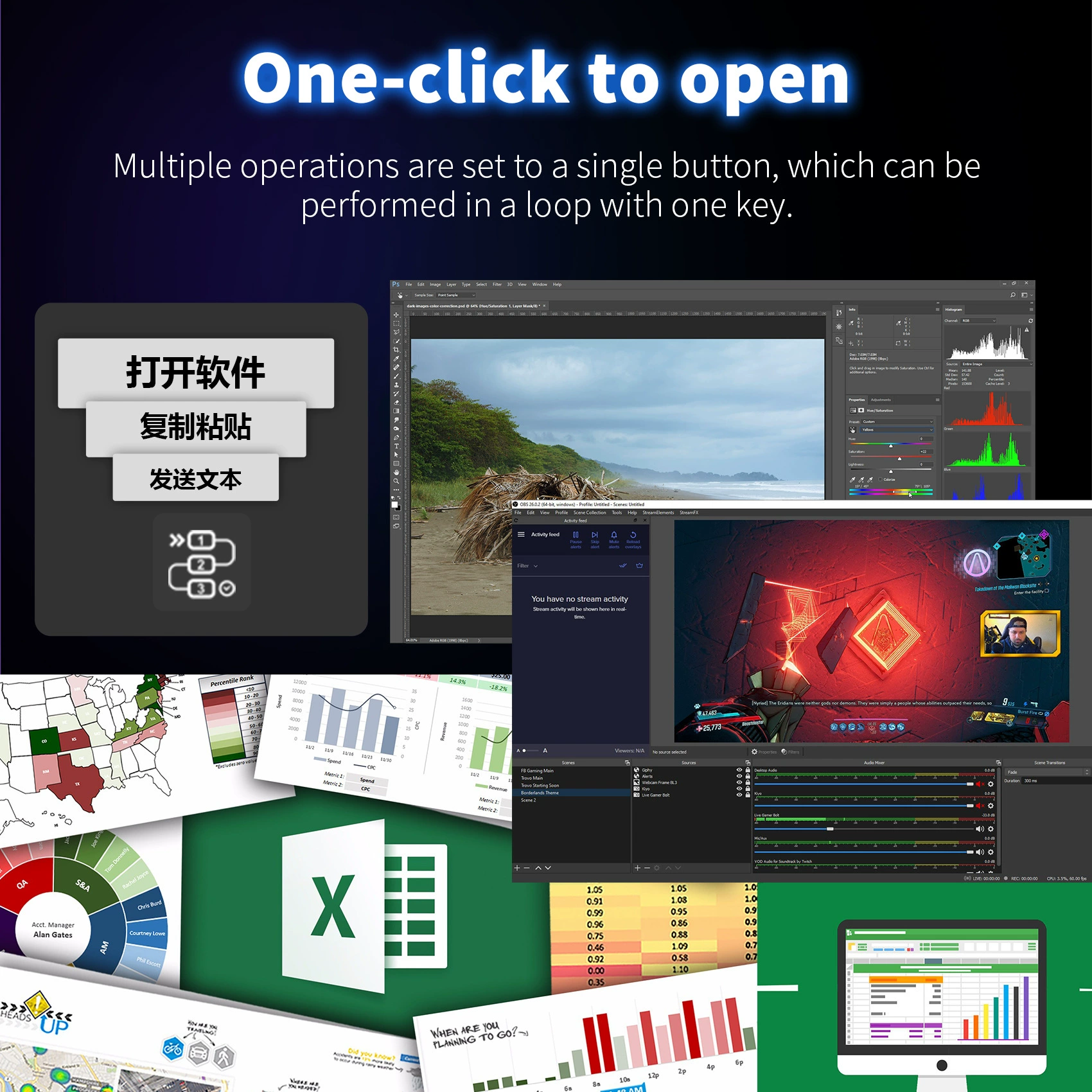 Пульт управления Streamdeck (Miaolianbao) N1 — настраиваемые кнопки с экраном, настольная консоль прямого эфира