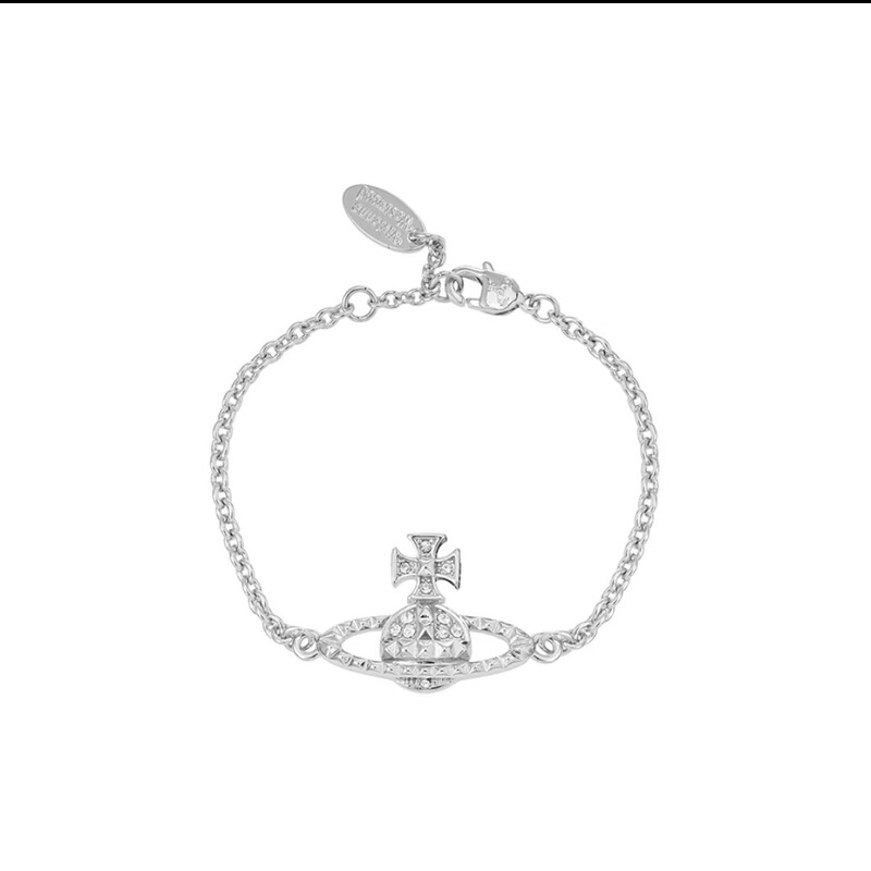 Queen Mother's high-end version of Vivienne Westwood's polygonal studded Saturn bracelet, a fashionable and unique planet bracelet for women Queen Mother's high-end version of Vivienne Westwood's polygonal studded Saturn bracelet, a fashionable and unique planet bracelet for women