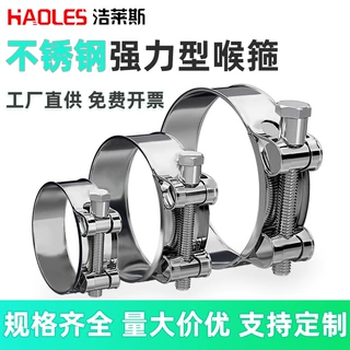不锈钢强力喉箍卡箍欧式加厚 加宽管卡固定卡扣水管夹支架
