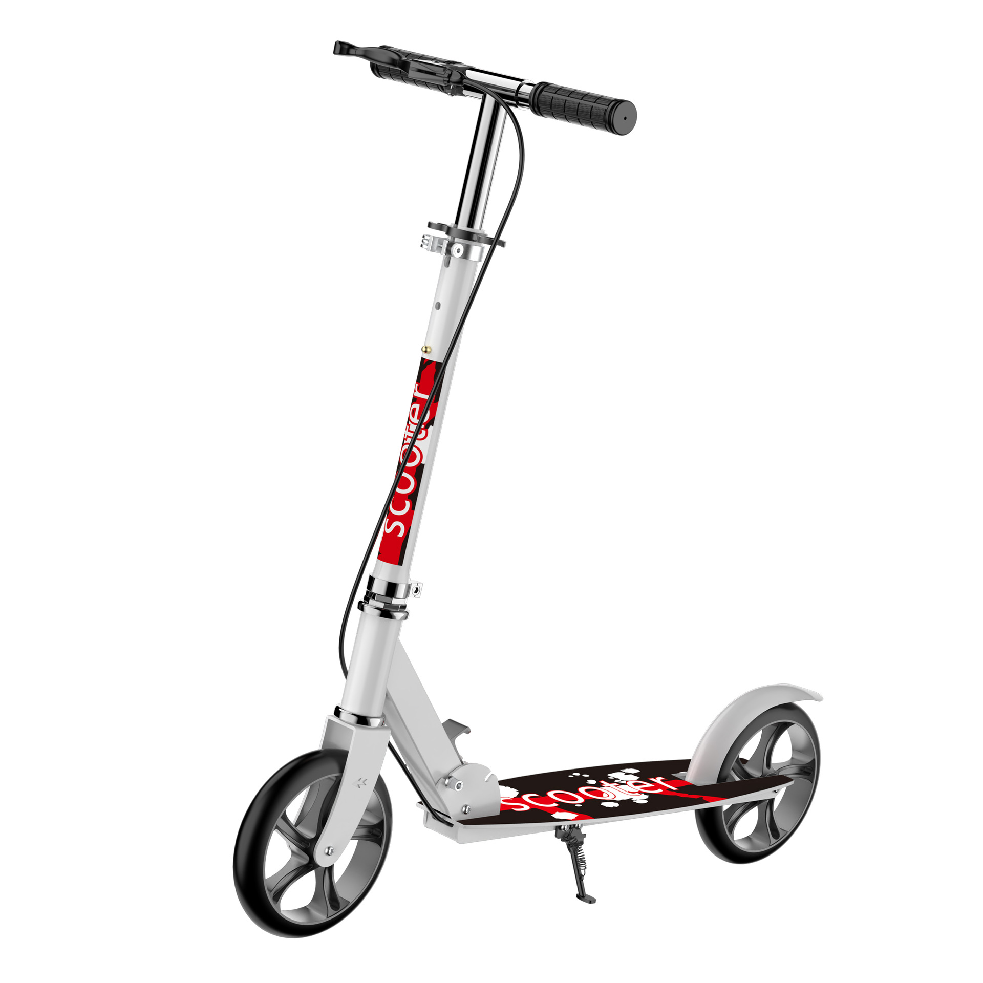 Scooter para adultos scooter adolescente rueda grande de dos ruedas dos ruedas plegable ciudad adulto freno de mano