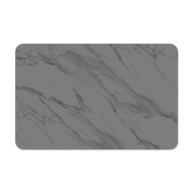 Alfombrilla de Ducha de Diatomea - Diseño de Mármol, Dura, Antideslizante y Absorbente