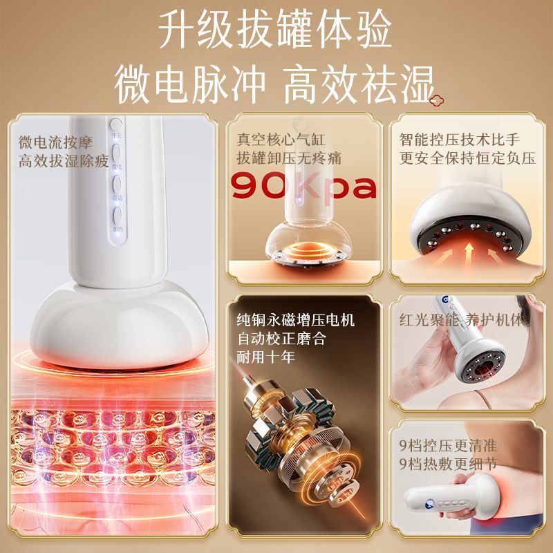 ピークスクレーピング器具、カッピング器具、電動経絡ブラシ、痩身お腹マッサージ器具、全身ユニバーサルギフト|undefined