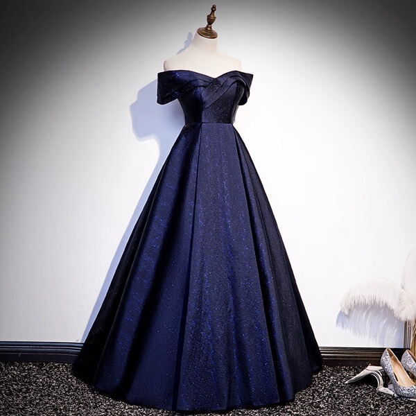 Elite blue evening dress