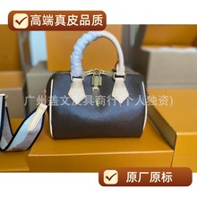 跨境货源高端原厂Speedy 20老花枕头包 波斯顿手提单肩斜挎式女包