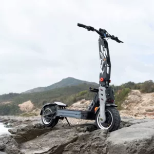 Hezzo Elektrikli Skuter, Amortizatorlu, Böyüklər üçün, Qatlanan Mini İkitəkərli Skuter