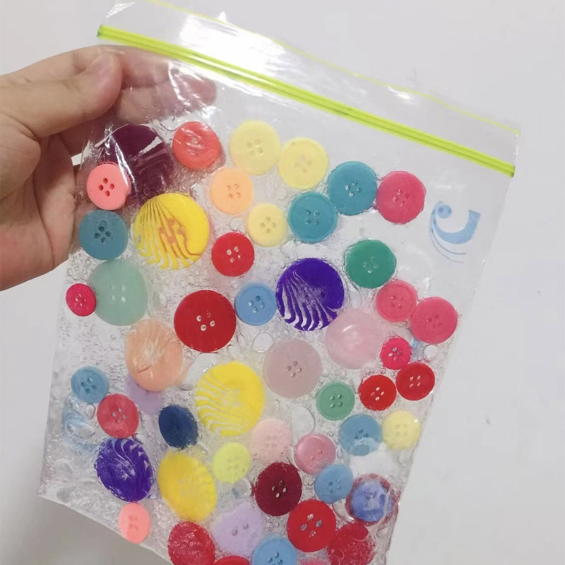 Bebé educación temprana Montessori en casa DIY sensorial botella bolsa de entrenamiento juguetes educativos Montessori Educación Temprana Formación