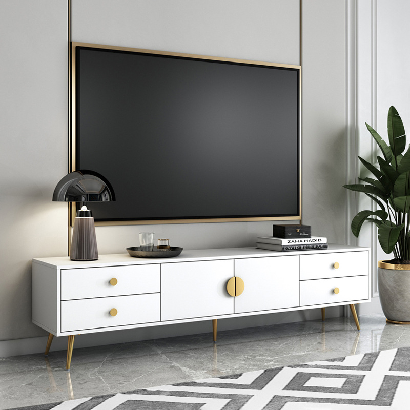 电视柜茶几组合现代简约美式客厅小户型家用北欧简易墙柜电视机柜|ms