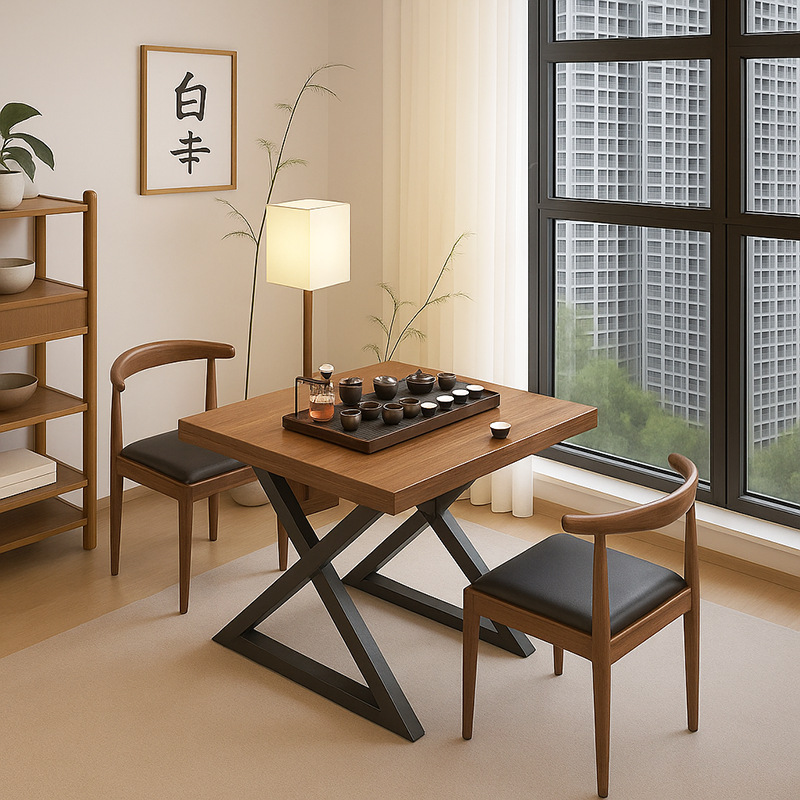 Nueva mesa de té china balcón pequeña casa sala de estar mesa de té 2025 nueva mesa de té de oficina pequeña mesa de té