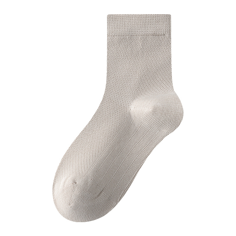 Cotton children's summer thin knee socks for boys for students, 100% cotton, mid-length, for teenagers 5