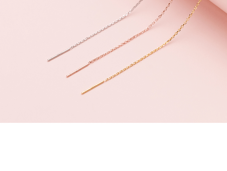 Classic Style Style 1 Piece 925 Sterling Silver Cable Chain Chain Chain Classic Style Geometric