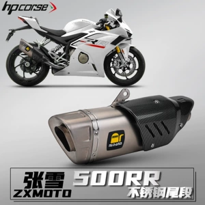 Zhang Xue 500Rr üçün üçbucaqlı kəmərli paslanmayan polad quyruq qaz borusu