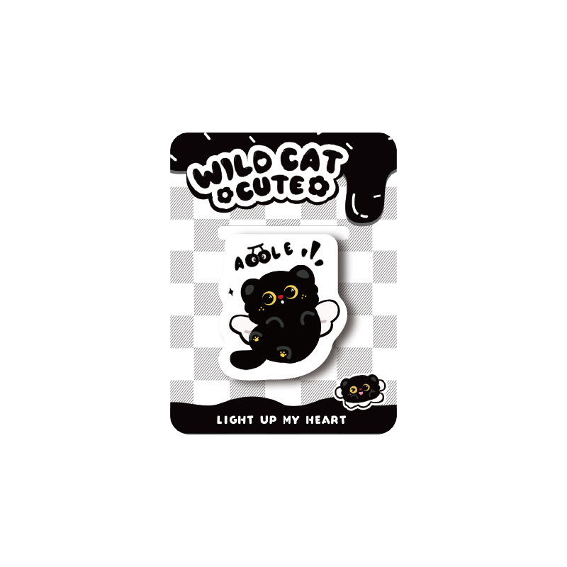 黒子猫磁気ブックマークインスタイル学生メモ読書ブックページクリップマーカーブッククリップ磁気ブックマーク|undefined